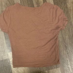 cute brown crop top!